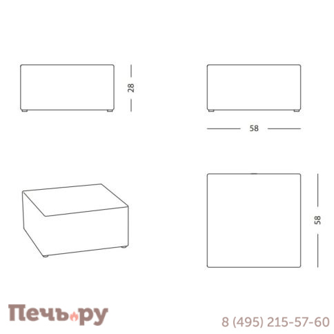 Столик плетеный кофейный DFN Bahia DFN/64204PCM/I фото 3