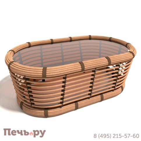 Столик журнальный Rotang Lux Бамбук фото