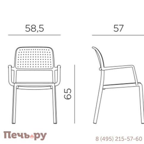 Стул Gardeck Bora, серый фото 11