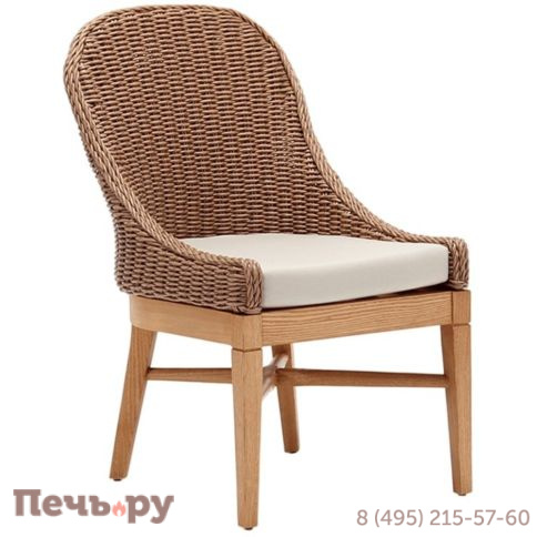 Стул деревянный плетеный с подушкой Tagliamento Ralf  фото