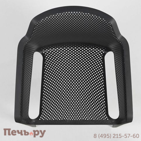 Стул-кресло Gardeck Net, тортора, с серой подушкой фото 5