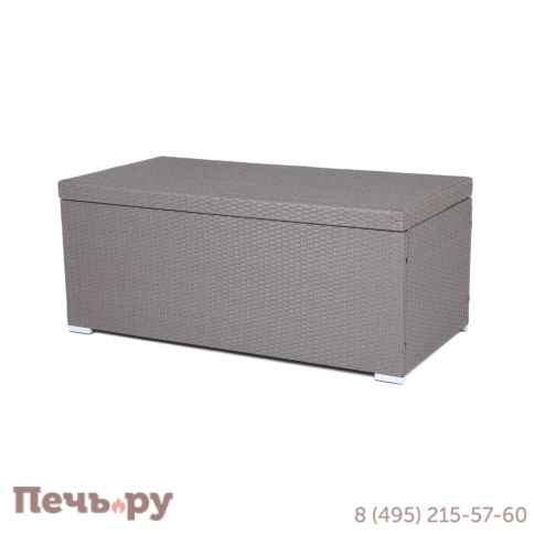 Сундук 4SIS Порту водонепроницаемый из искусственного ротанга, цвет графит фото 2