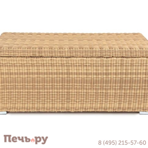 Сундук 4SiS Порту водонепроницаемый из искусственного ротанга, цвет соломенный фото 12