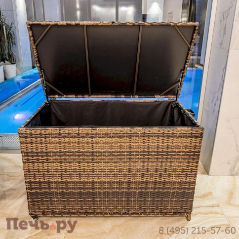 Сундук для хранения Royal Family Karl 120 c колесиками коричневый фото 9