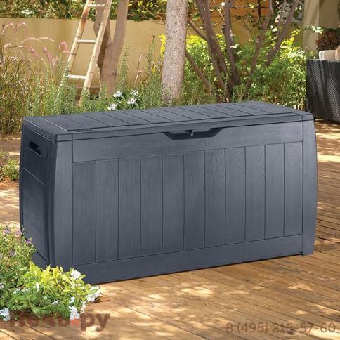 Сундук Keter Голливуд (Hollywood) 270л., графит фото 2