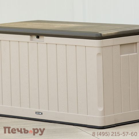 Сундук пластиковый Gardeck Sand and Brown 439 л, бежево-коричневый фото 9