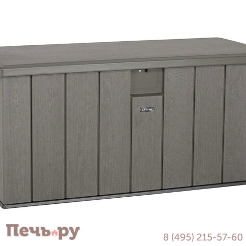 Сундук пластиковый Gardeck WoodLook, 570 л, серый фото