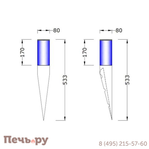 Светильник Licht-2000 Torcia Vetro настенный фото 7
