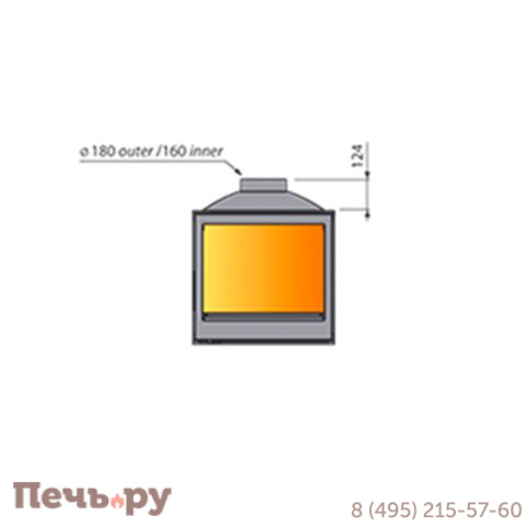 Топка Liseo Castiron LCI 5 G4 HRC с пиролизными стеклами фото 4