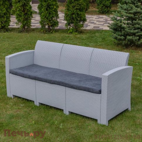 Трехместный диван Royal Family Lana светло-серый фото