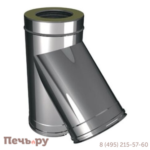 Тройник 45° TRvDR45 Вулкан V50R (AISI 321 0.5мм + AISI 304 0.5мм) фото