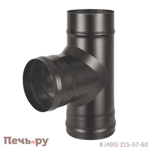 Тройник Везувий Black (AISI 430/0,8мм) 90* фото