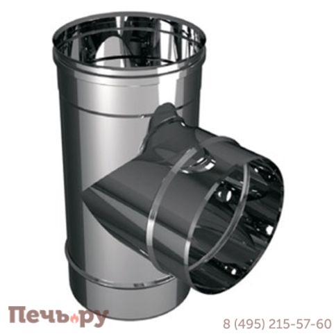 Тройник VHR 90º TRHR90 Вулкан (AISI 321 0.5мм) фото