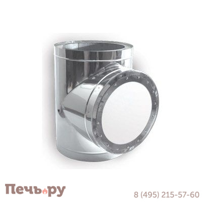 Тройник-взрывной клапан 90° V50R с изоляцией Вулкан (AISI 321 0.5мм + AISI 304 0.5мм) фото