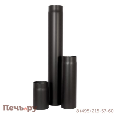 Труба Lava (сталь 2мм, черный) 1000мм фото