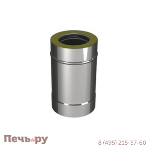 Труба V50R TLvDR 0,25м с изоляцией Вулкан (AISI 321 0.5мм + AISI 304 0.5мм) фото