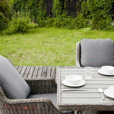 Цесена 4SiS плетеный стол из искусственного ротанга фото 2