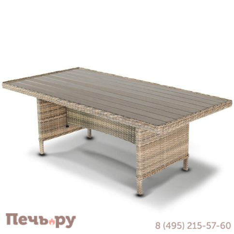 Цесена 4SiS плетеный стол из искусственного ротанга фото