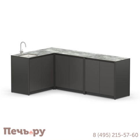 Угловая уличная кухня Cronon Lounge C-113S, 2.4х1.5 м фото