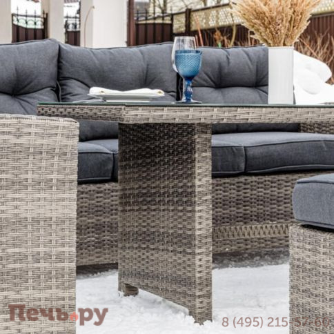Угловой комплект Royal Family Genry из искусственного ротанга фото 10