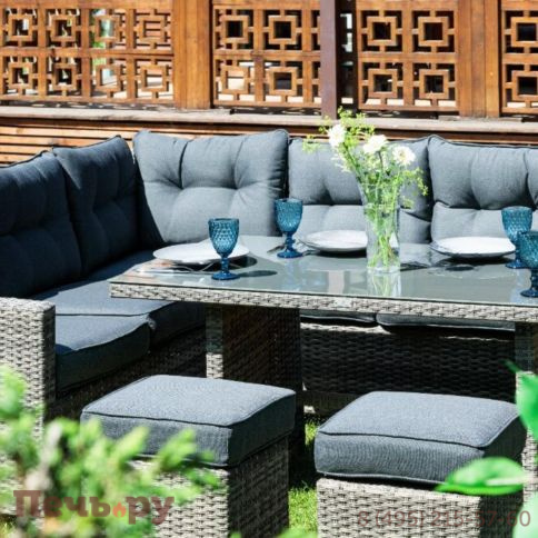 Угловой комплект Royal Family Genry из искусственного ротанга фото 3