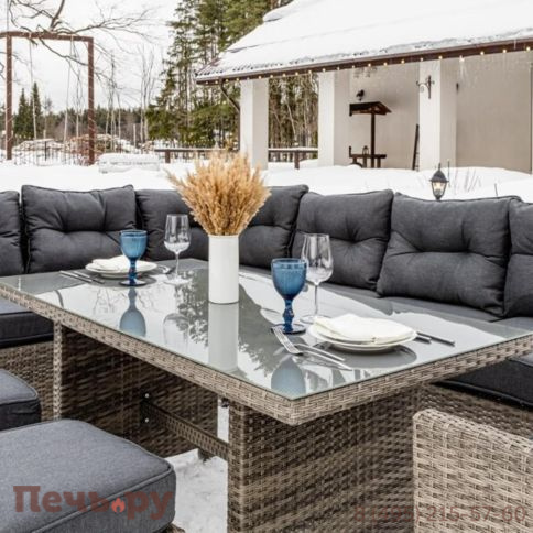 Угловой комплект Royal Family Genry из искусственного ротанга фото 9