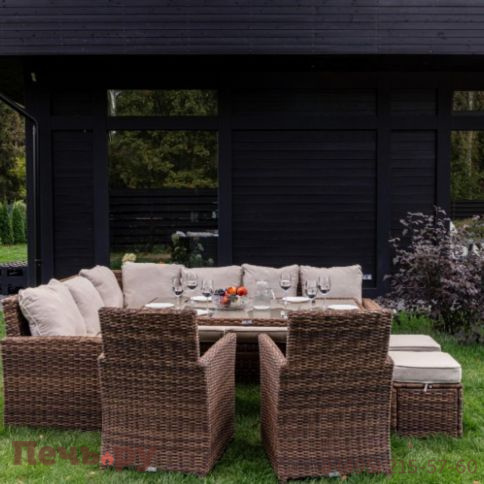 Угловой комплект Royal Family Zorro Plus Double коричневого цвета фото 5