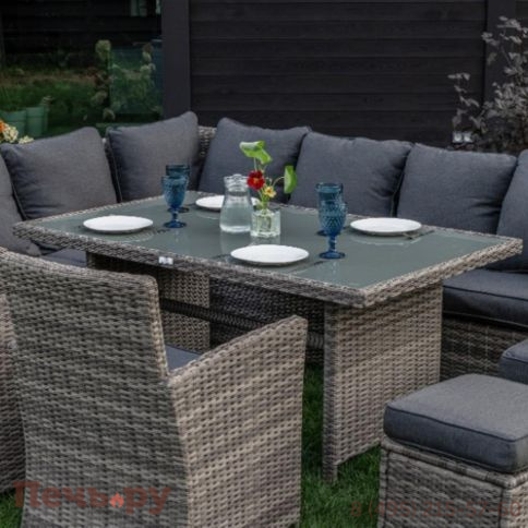 Угловой комплект Royal Family Zorro Plus Double серого цвета фото 2