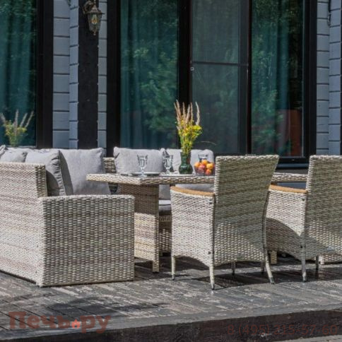 Угловой комплект Royal Family Zorro Wood Double бежевого цвета фото 4