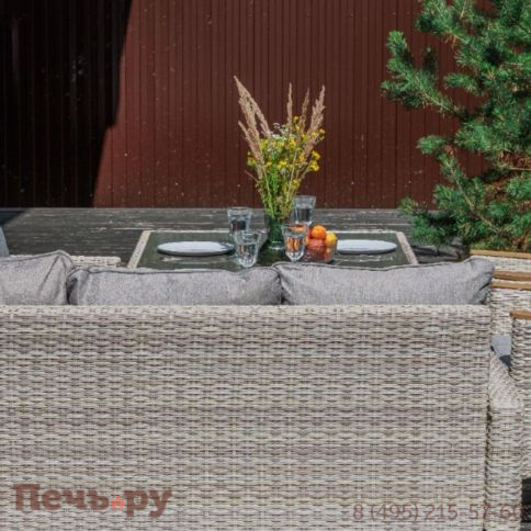 Угловой комплект Royal Family Zorro Wood Double бежевого цвета фото 6