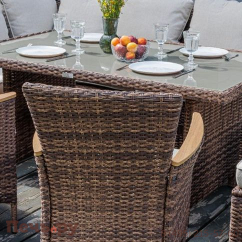 Угловой комплект Royal Family Zorro Wood Double коричневого цвета фото 3