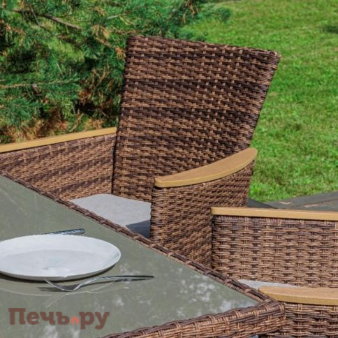 Угловой комплект Royal Family Zorro Wood Double коричневого цвета фото 5