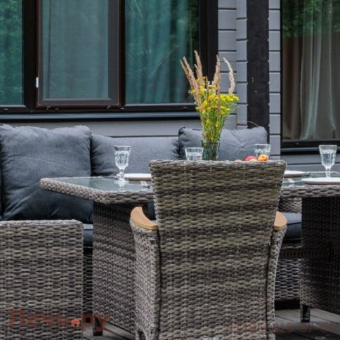 Угловой комплект Royal Family Zorro Wood Double серого цвета фото 4