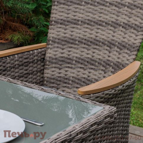 Угловой комплект Royal Family Zorro Wood серого цвета фото 9