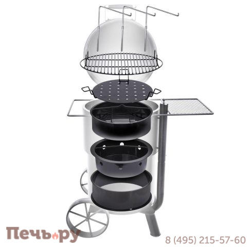 Угольный гриль коптильня Oklahoma Joe's Drum Bronco Limited Edition фото 8