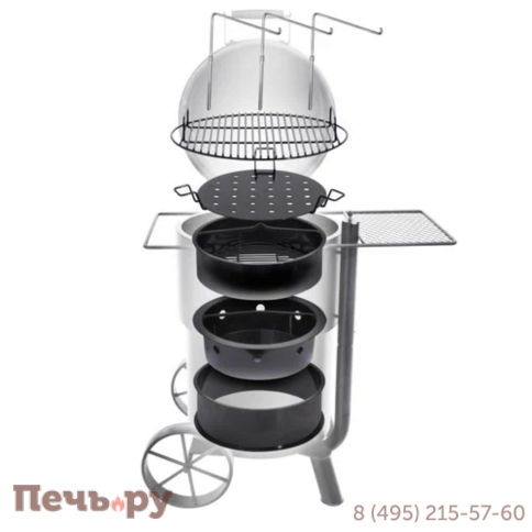 Угольный гриль коптильня Oklahoma Joe's Drum Bronco PRO фото 14