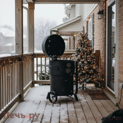 Угольный гриль коптильня Oklahoma Joe's Drum Bronco PRO фото 4