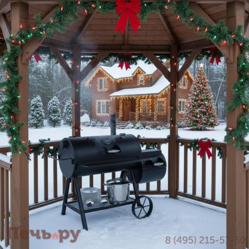 Угольный гриль коптильня Oklahoma Joe's Highland Reverse Flow фото 3