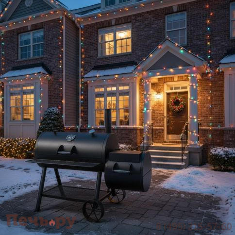 Угольный гриль коптильня Oklahoma Joe's Longhorn Reverse Flow фото 2