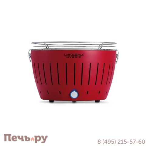 Угольный газовый гриль Lotus Grill Hybrid Classic Blazing Red фото