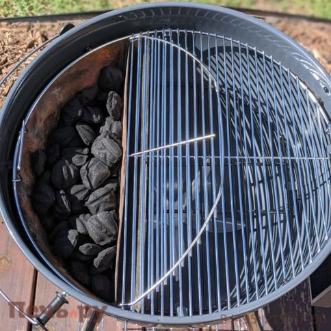 Угольный гриль SnS Grills Slow N Sear Deluxe Kettle с корзиной SnS, 57 см фото 4