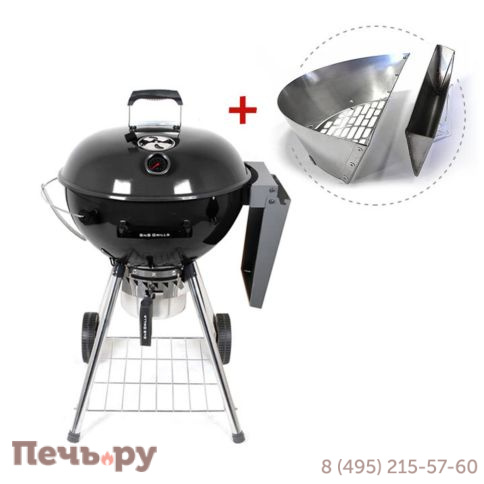 Угольный гриль SnS Grills Slow N Sear Deluxe Kettle с корзиной SnS, 57 см фото