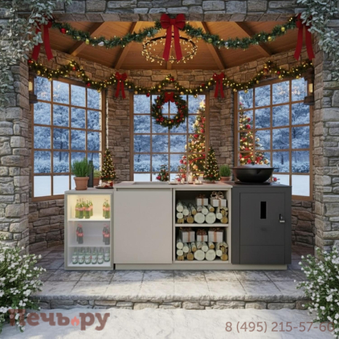 Уличная гриль кухня Астов №6 фото