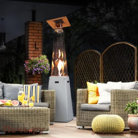 Уличный газовый обогреватель Kratki Umbrella/BS/C/G31/37MBAR/S без стоек фото 2