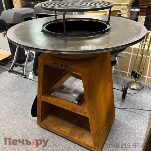 Уличный гриль Coeo Trio 82 - Corten (без роликов) фото 8