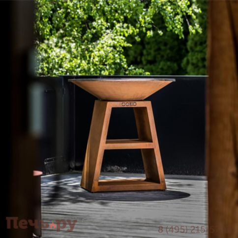 Уличный гриль Coeo Trio 98 - Corten (Высота 100, без роликов) фото 2