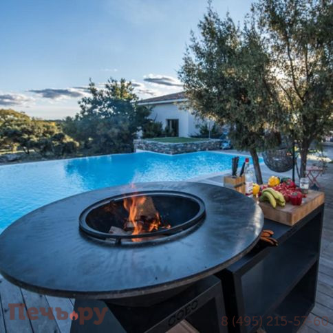 Уличный гриль Coeo Trio 98 - Noir (Высота 100, без роликов) фото 2