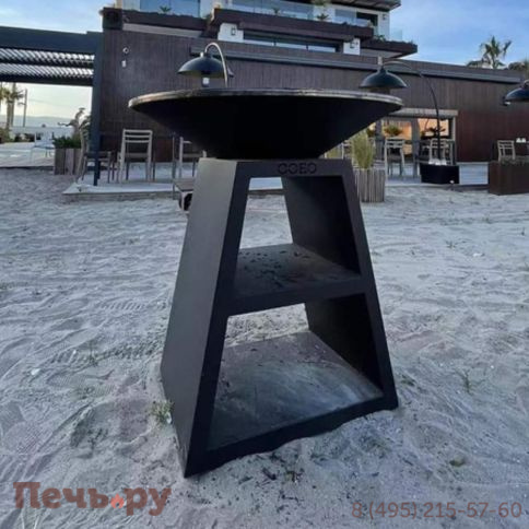 Уличный гриль Coeo Trio 98 - Noir (Высота 100, без роликов) фото 3