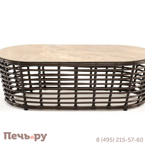 Валенсия 4SiS журнальный столик из искусственного ротанга, цвет бронзовый фото 2