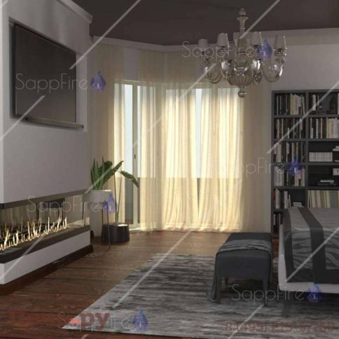 Встраиваемый биокамин SappFire торцевой 1800 фото 4